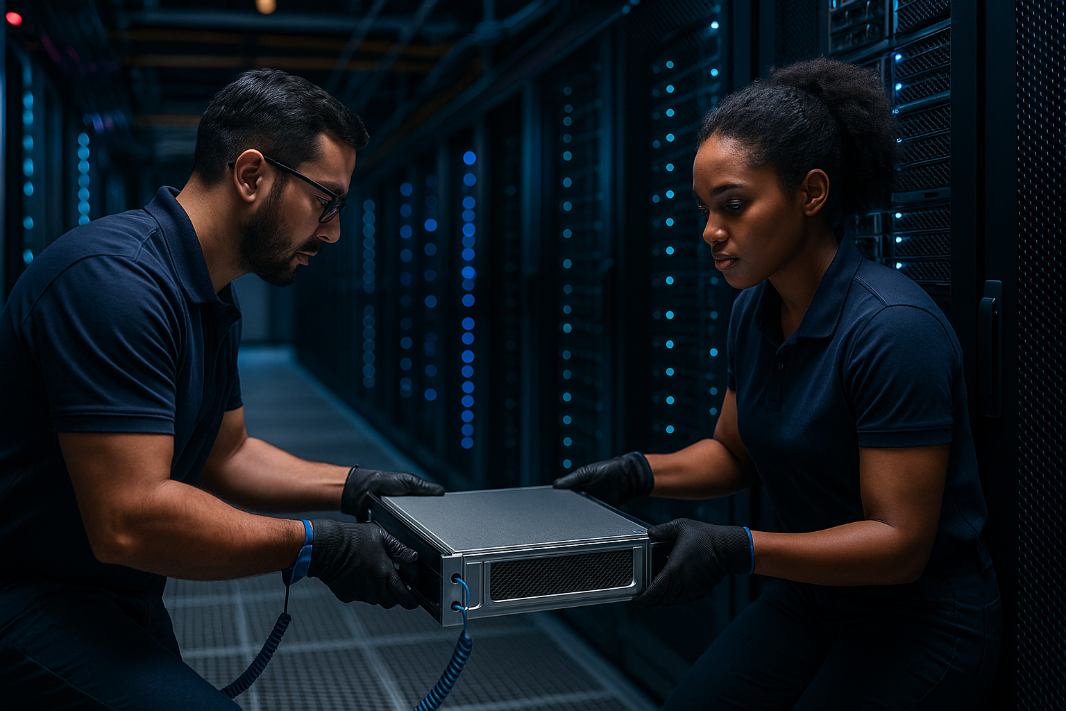 Engineer at workstation — generic placeholder image